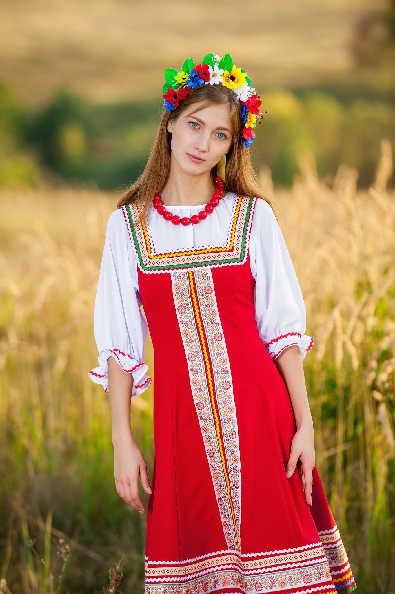 Women in Slavic costumes in Puyang