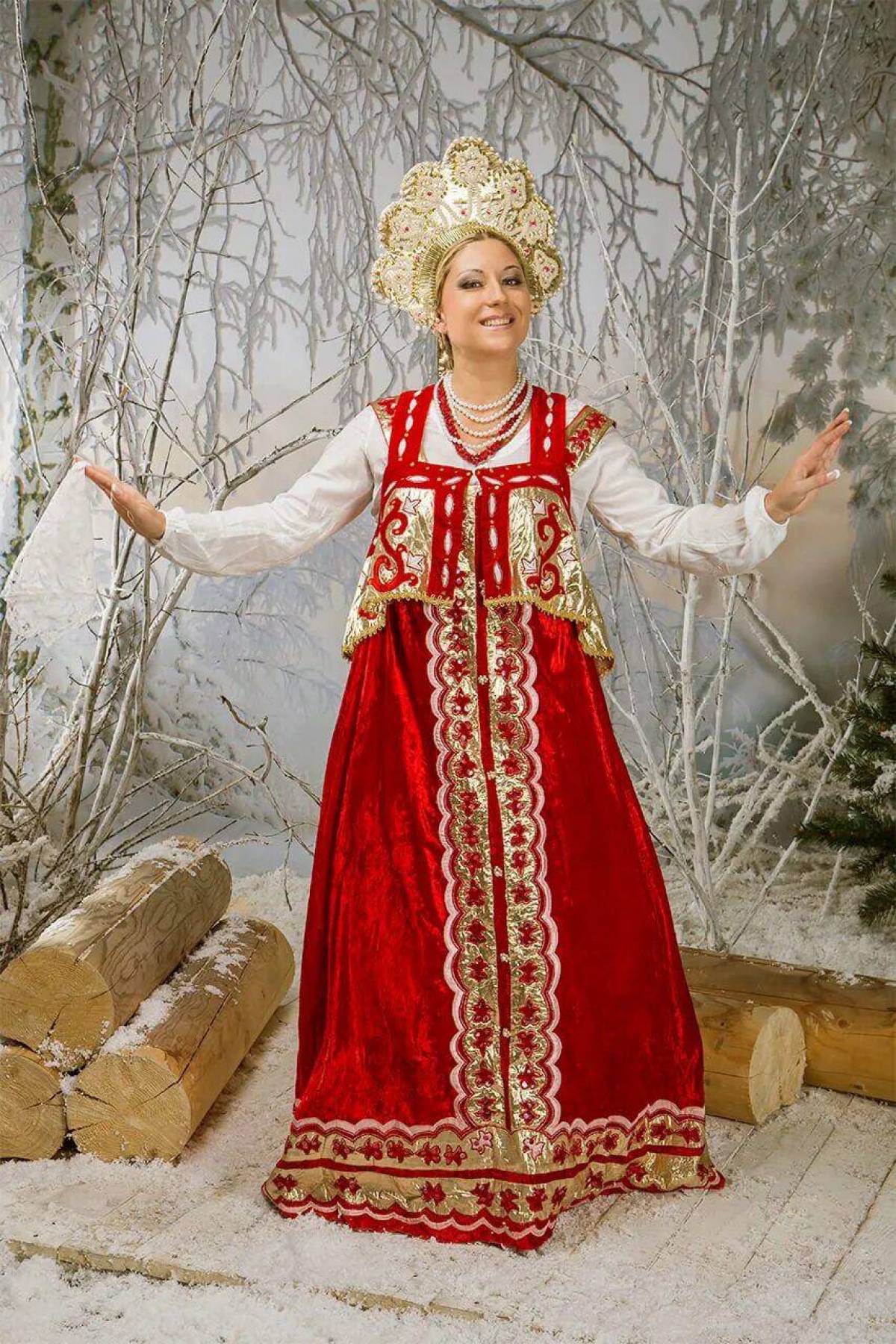 Girls in Slavic costumes in Puyang