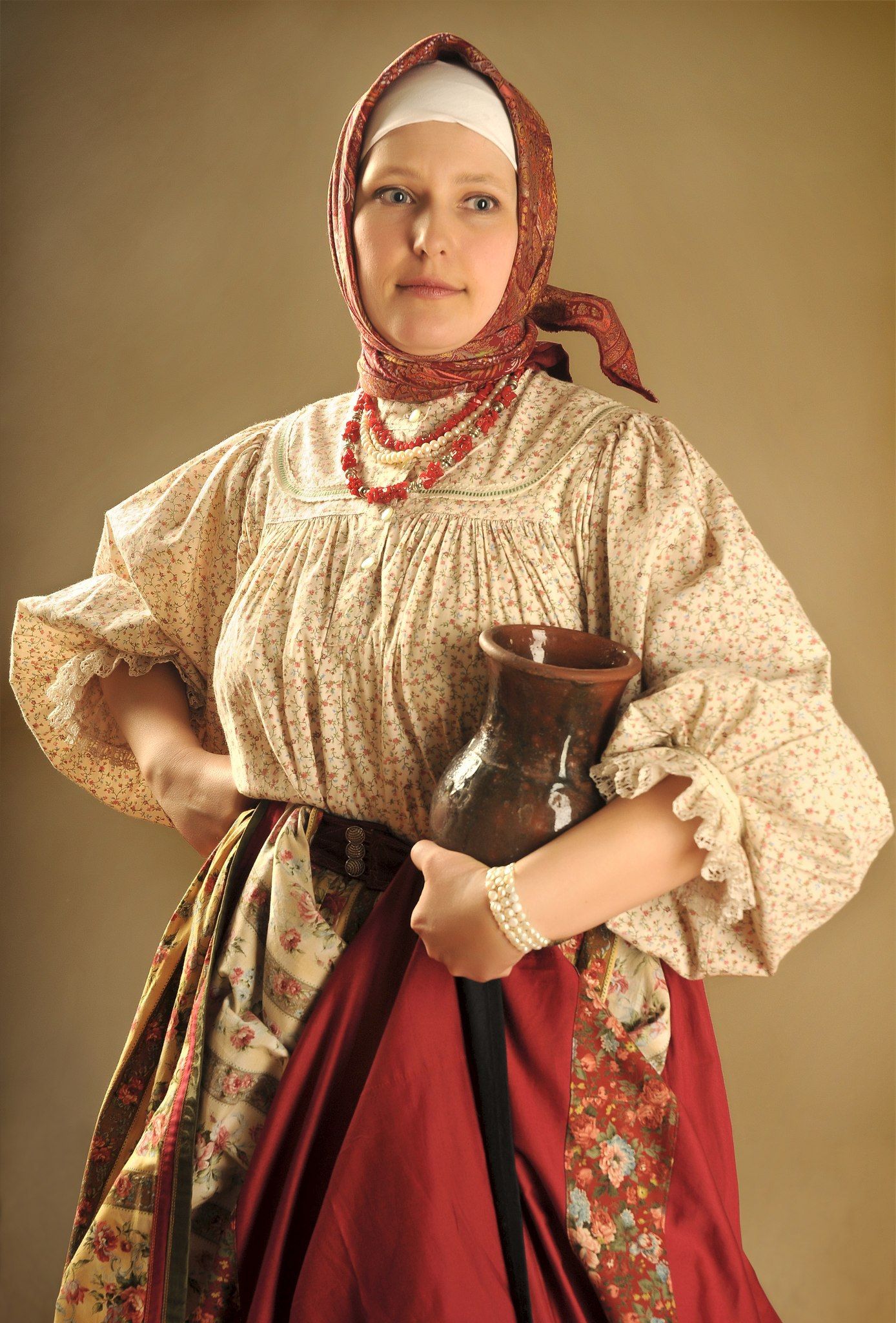 Girls in Slavic costumes in Puyang